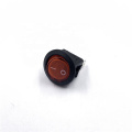 wholesale On off 6A 250V  Copper 2 Speeds 3pins Waterproof Round Rocker Switch JS-606-4AL-Q-RB-5H